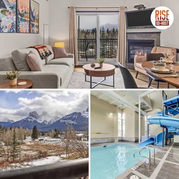 Grande Rockies Unit 320 - 2 Bed Condo with 3 Sisters Mtn View Pool and Hot Tub